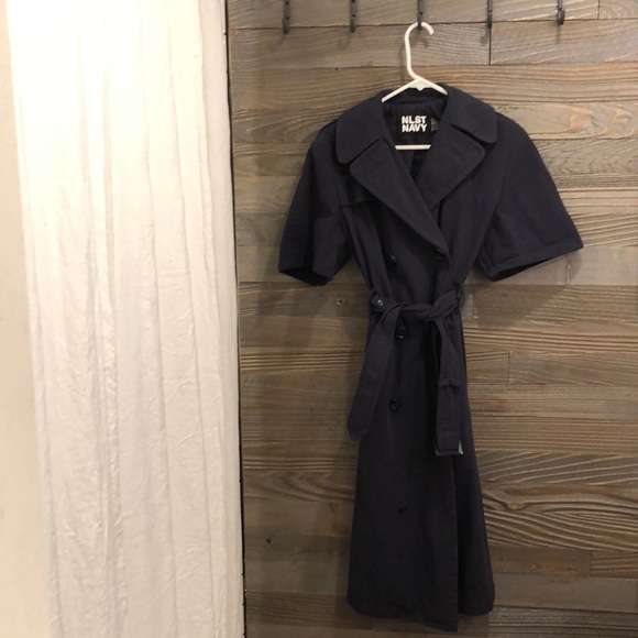 NLST NAVY SHORT SLEEVE TRENCH, NAVY - Picture 6 of 7